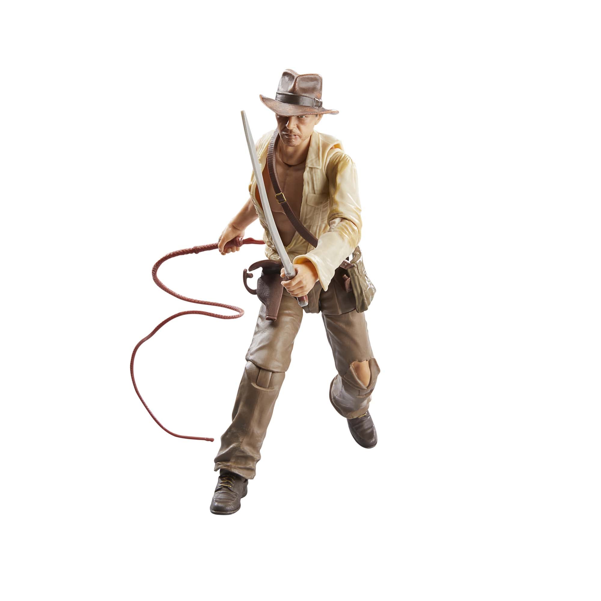 Indiana Jones Temple of Doom figure front view with poseable articulation for dynamic posing.