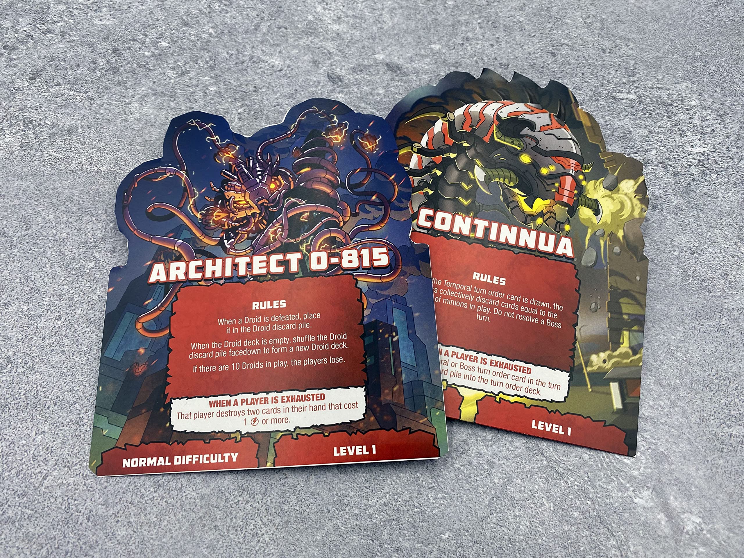 Astro Knights boss battle scene by Indie Boards and Cards emphasizing cooperative combat