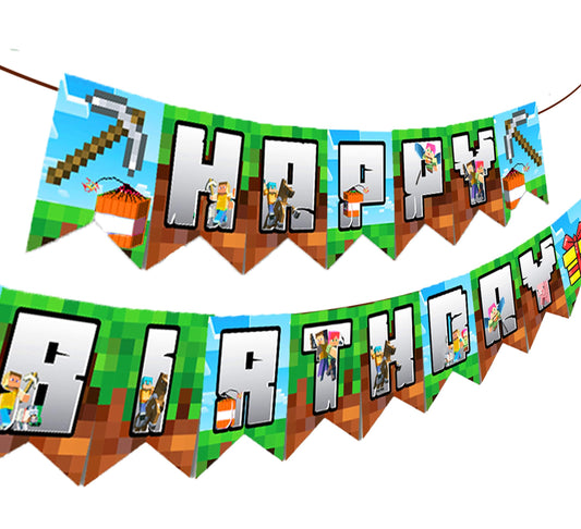 IndoTribe video game banner ready-to-use backdrop for instant party setup