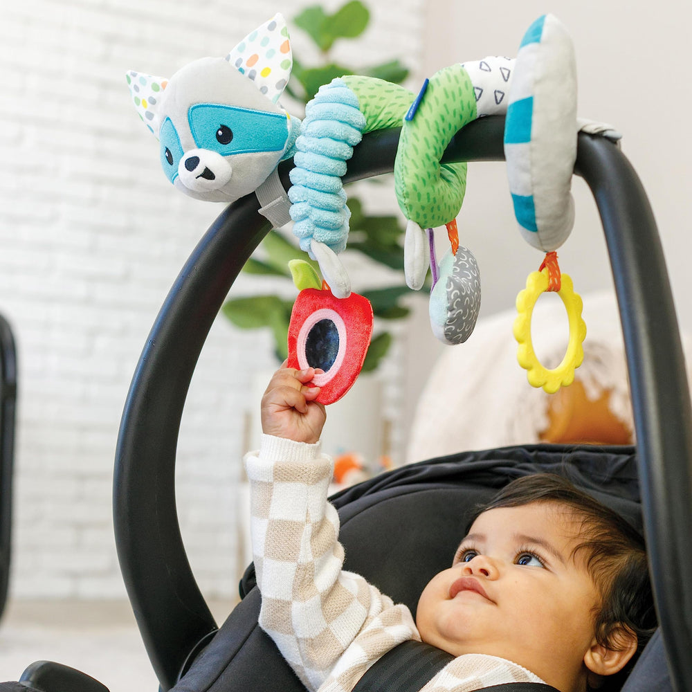 Infantino Spiral Toy ideal for on-the-go moments during errands and park visits.