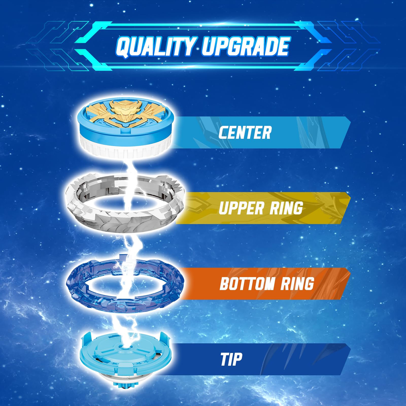 Infinity Nado battle arena set enables family-friendly competition and social play.