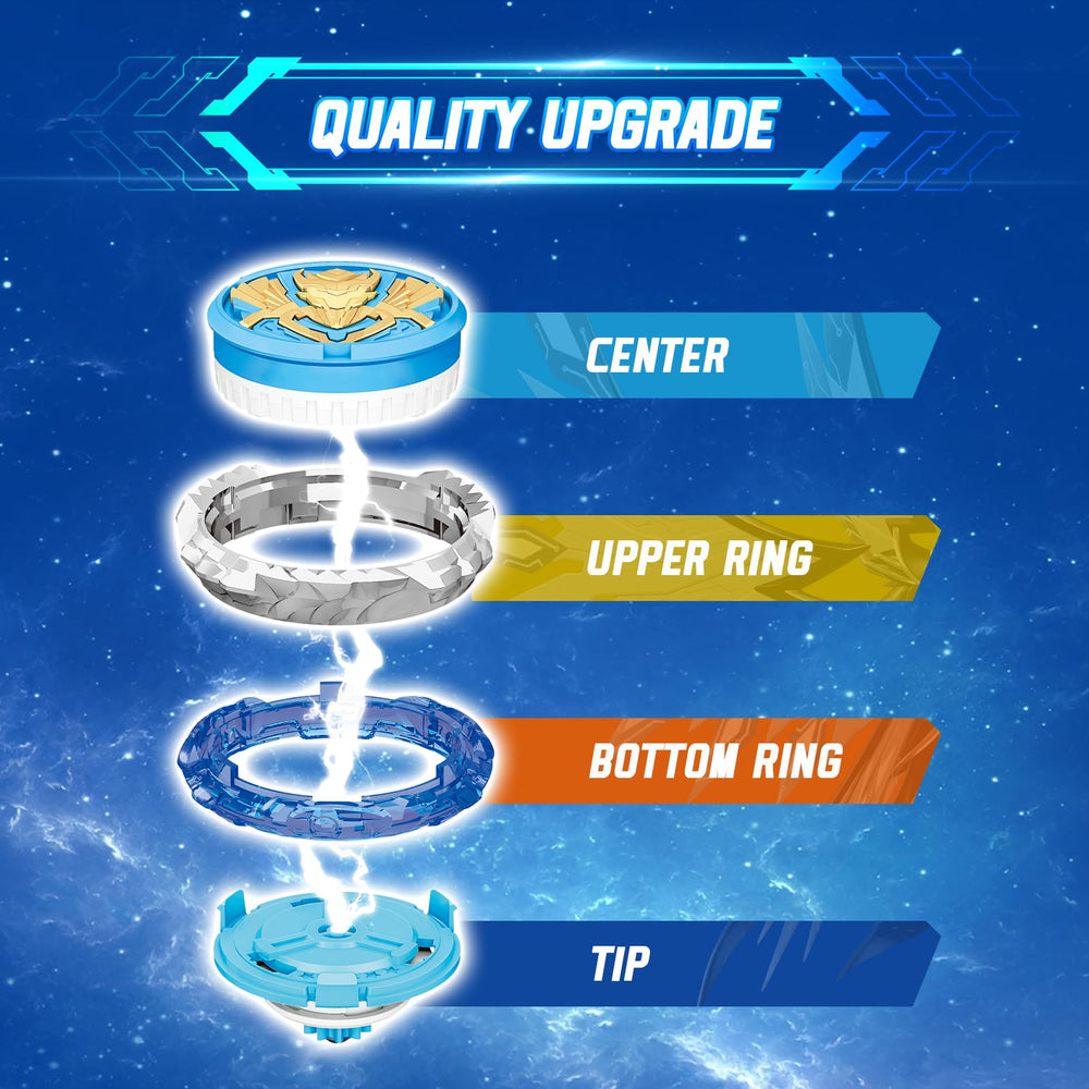 Infinity Nado battle arena set enables family-friendly competition and social play.