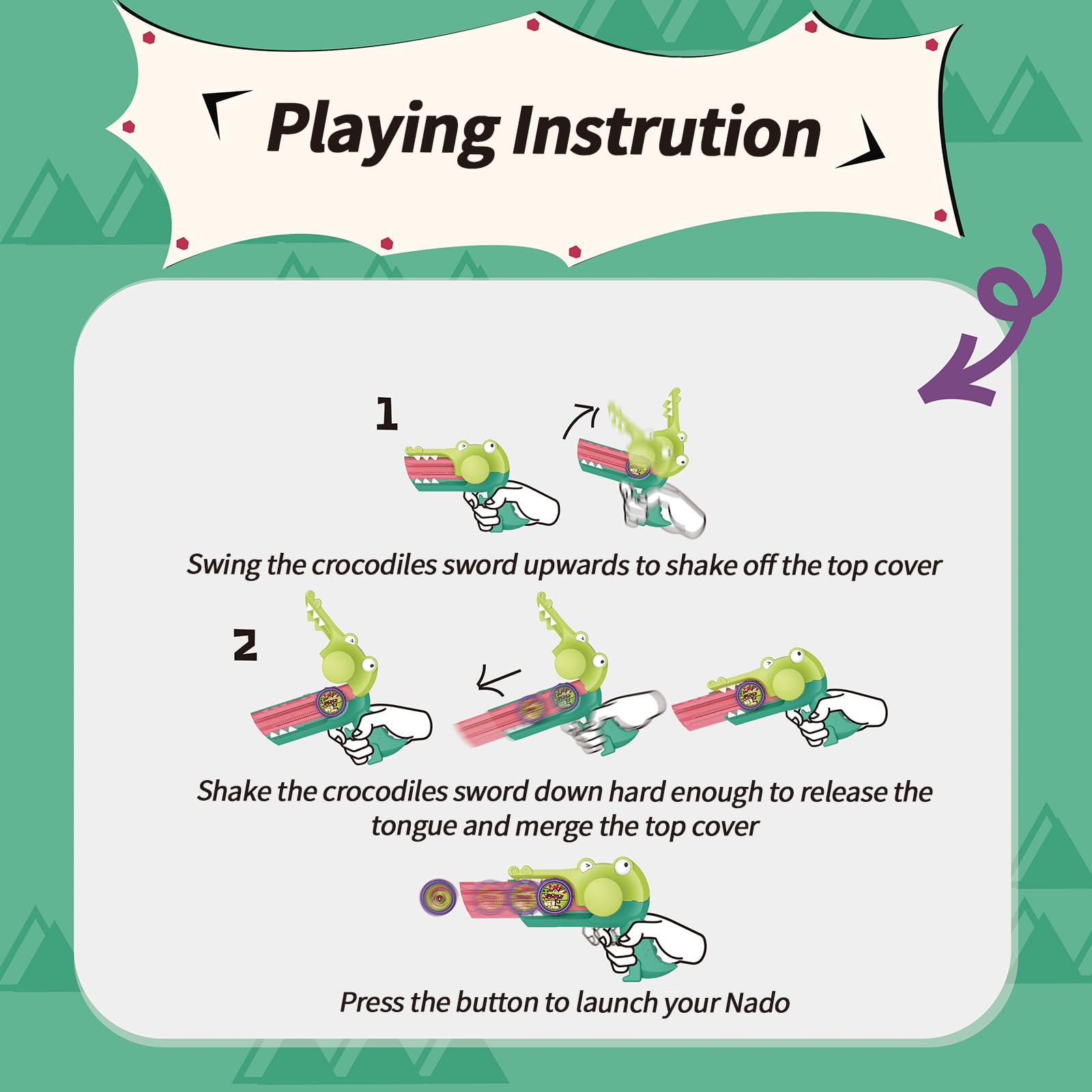 Infinity Nado mini spinning top included for quick, friendly battles.