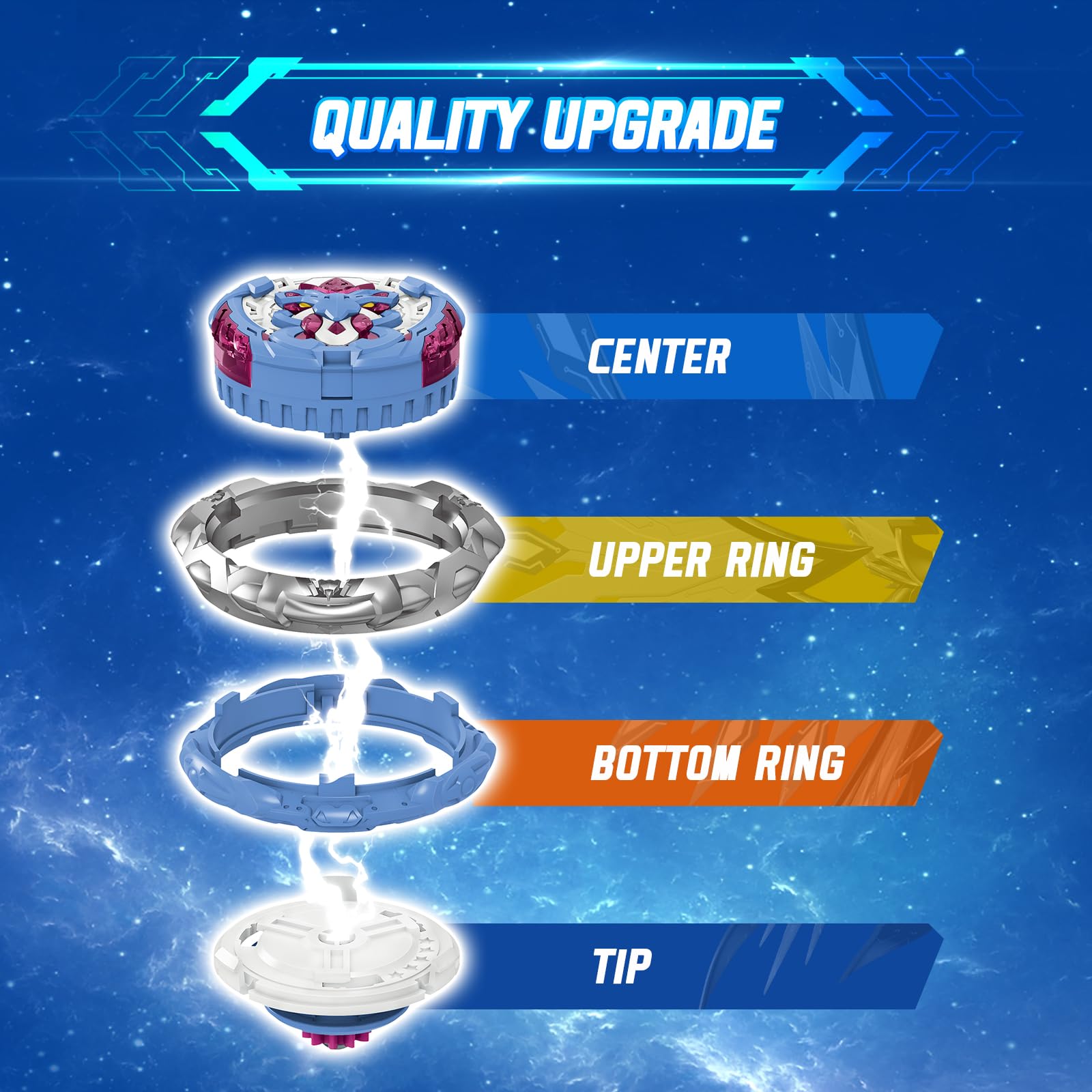 Infinity Nado hero pose featuring golden Phoenix emblem for inspired battles.