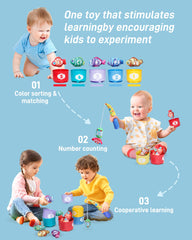 Infinno Count Learning 5 sorting cups support sorting and early math skills.