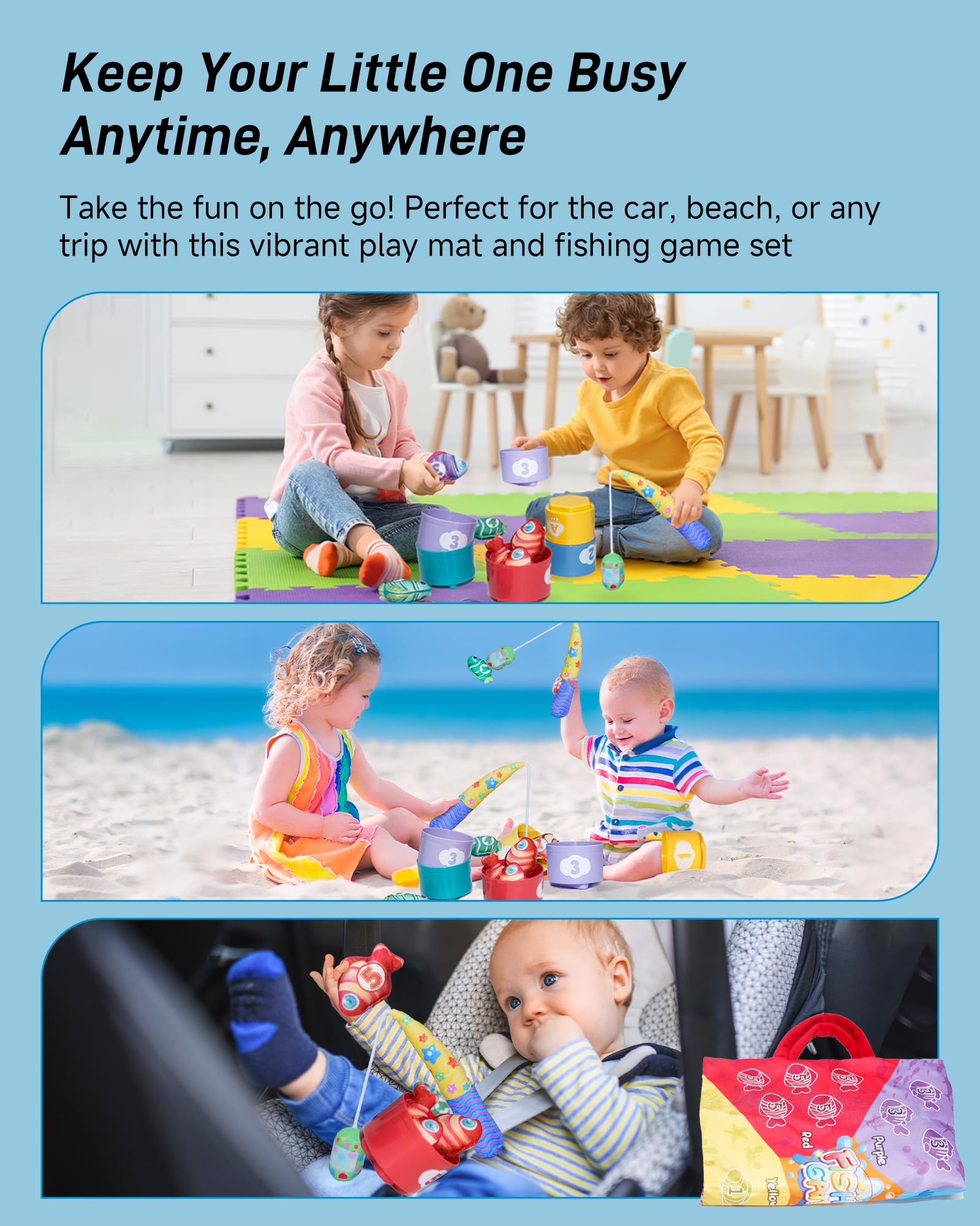 Infinno Count Learning durable pieces stand up to active toddler play indoors.