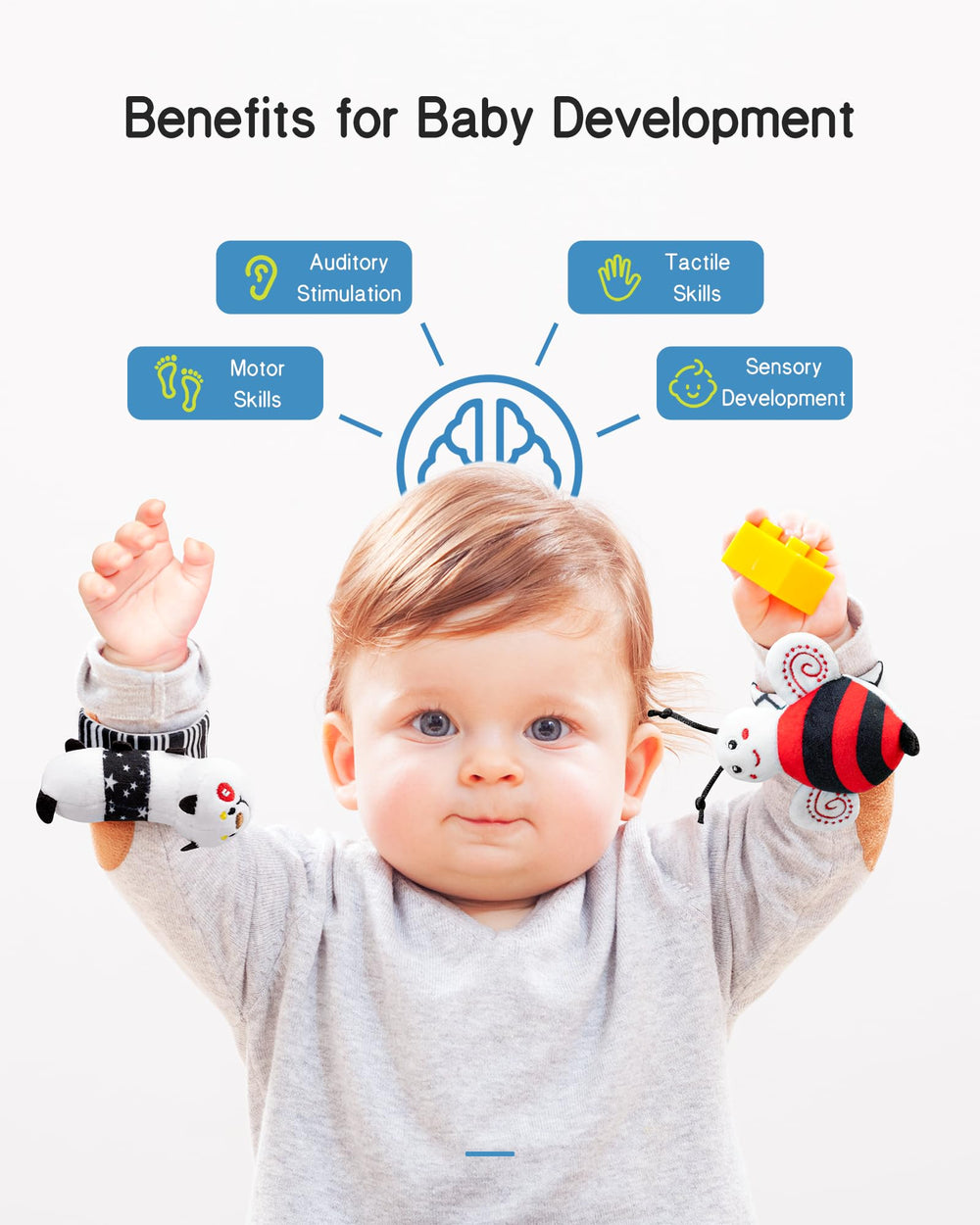 Infinno extended straps allow continued use as baby grows