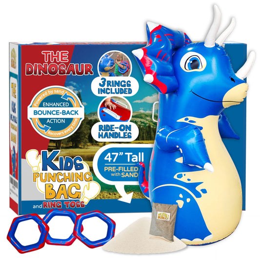 Inflatable Dudes 47 inch dinosaur toy ready for energetic indoor and outdoor play