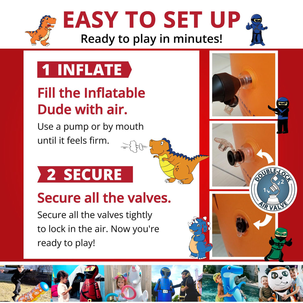 Inflatable Dudes dinosaur party favors spark lively celebrations and games