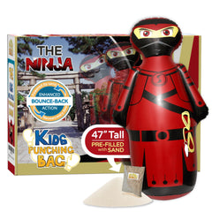 Inflatable Dudes Ninja Toy 47 inches front view for active kids and ninja-themed play