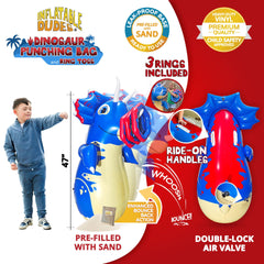 Inflatable Dudes ring toss includes inflatable rings for interactive party games