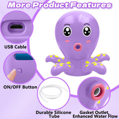 Infowush Water Table Pump Octopus Purple battery life highlights long play