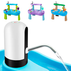 Infowush Water Table Pump setup shown for quick outdoor installation.