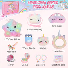Ingbear unicorn eye mask, tie-dye comfort for restful sleep or travel