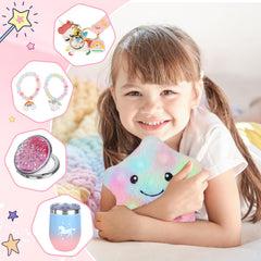 Ingbear unicorn water bottle, reusable and colorful for on-the-go hydration