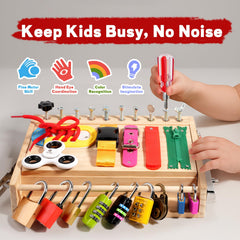 INIFEIDALA Busy Board screwdrivers and wrenches invite safe, curious tool exploration.
