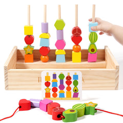 INIFEIDALA color sorting beads for early color recognition and tactile play.