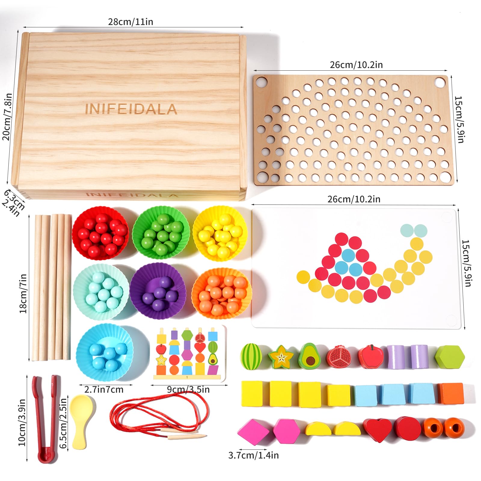 INIFEIDALA perfect toddler gift for learning through hands-on play.
