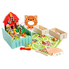 INIFEIDALA Montessori Farm Toy ideal for engaging sensory play
