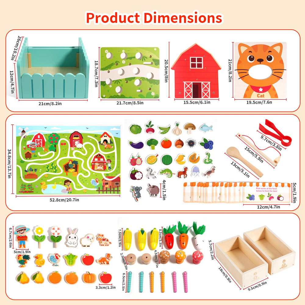INIFEIDALA Farm Toy storage bag keeps pieces organized