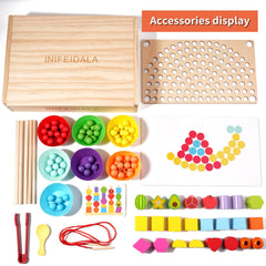 INIFEIDALA pattern cards and trays for organized playtime.