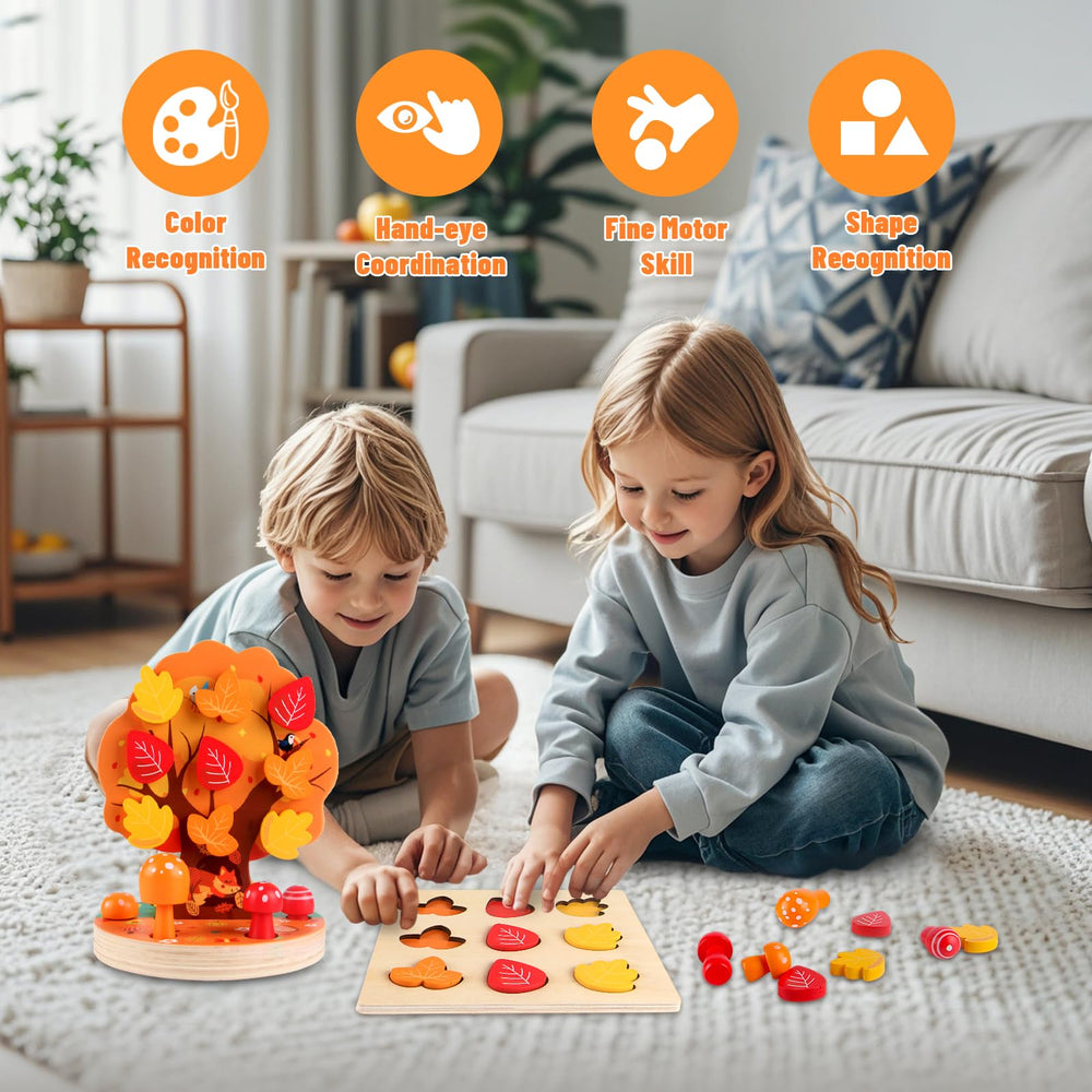 INIFEIDALA wooden-tree-base featuring natural texture for durable learning