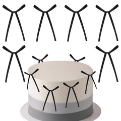 iNINGER black bows cake toppers elevate cake visuals for celebrations