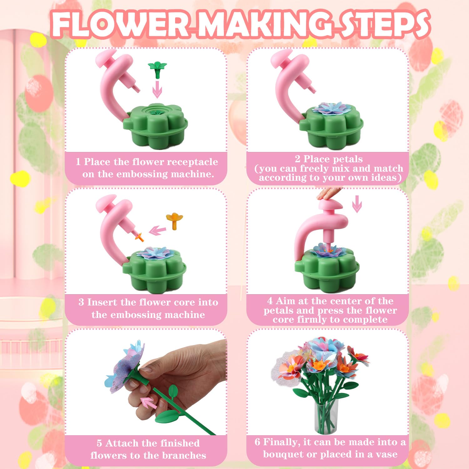 INKZOO Flower Receptacles offer stable bases for durable bouquets