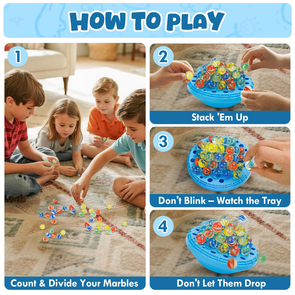INKZOO Marble Balance tilt action showcases quick, competitive rounds.