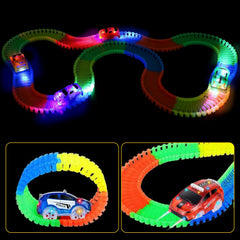 INLAIER Track Cars with LED lights brighten racing sessions