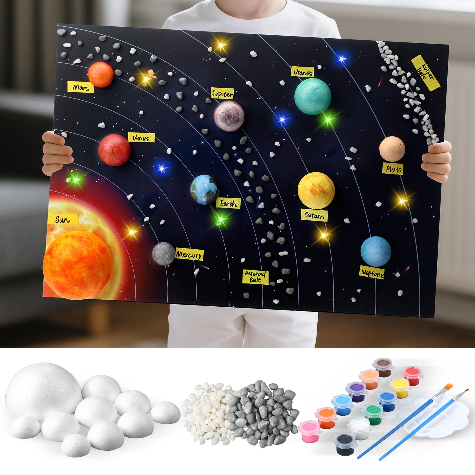Innconee solar system foam balls enable hands-on space learning.