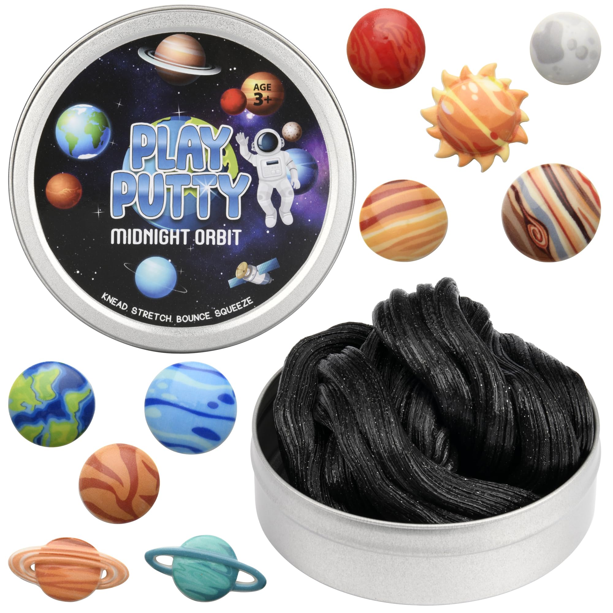 INNER-ACTIVE Play Putty Sun charm enhances tactile play and space-themed learning.