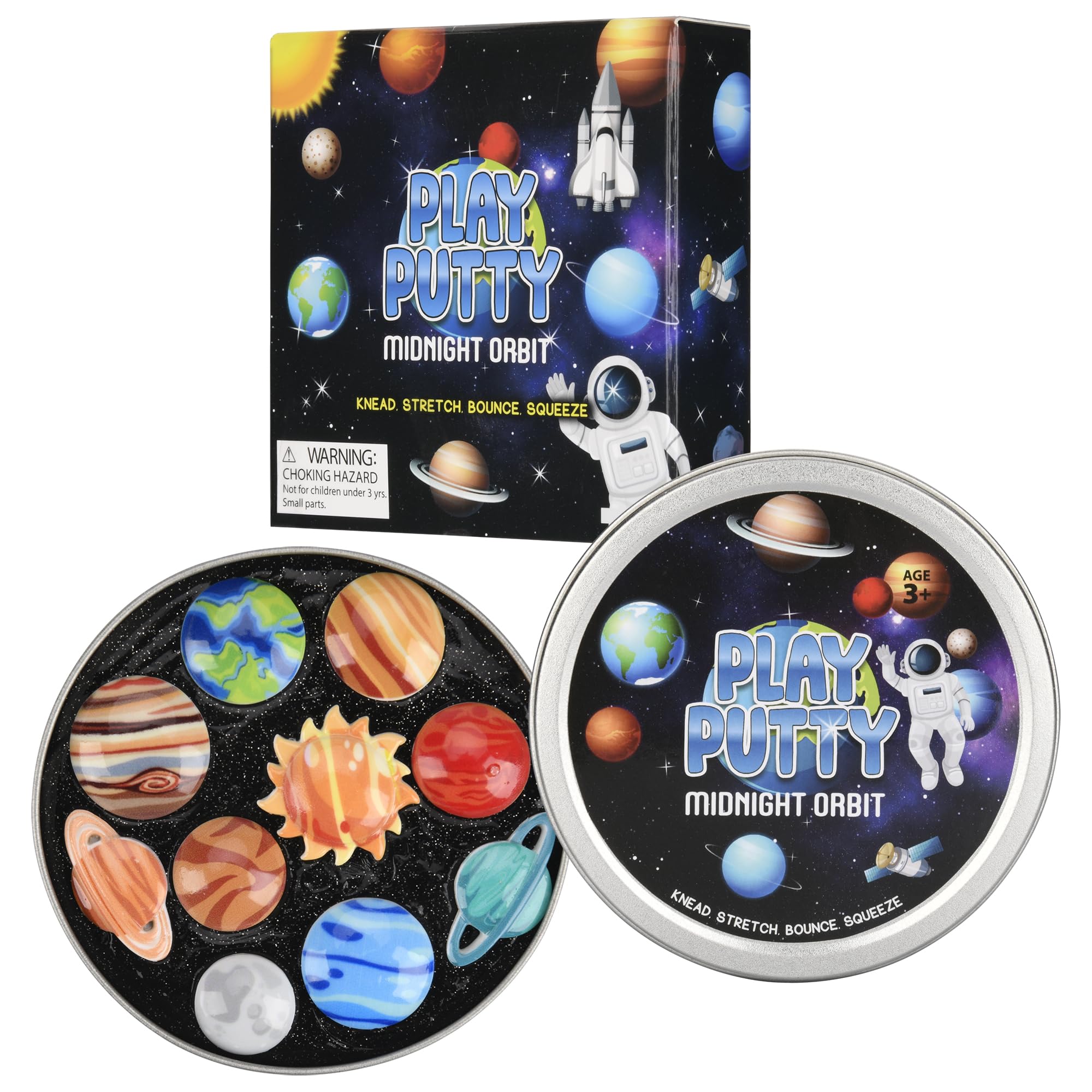 INNER-ACTIVE Play Putty Uranus charm champions tactile input during hands-on play.