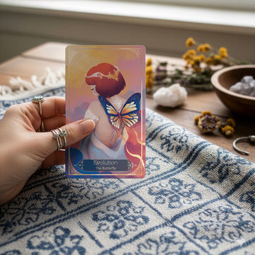 Inner Whispers 400gsm matte cardstock cards in close-up reveal sturdy construction.