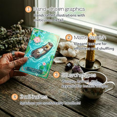 Inner Whispers 52 Animal Oracle Cards spread shows the full deck for intuitive readings.