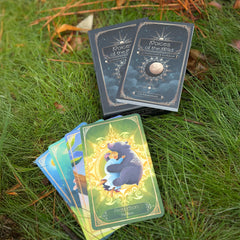 Inner Whispers artwork by Lila Ravenswood featured on a sample card.