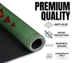 InnoBeta Mahjong Mat folds flat for desk protection and travel.