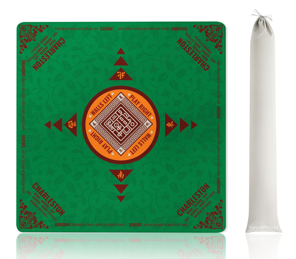 InnoBeta Mahjong Mat 33x33 non-slip back delivers stable play on any table.