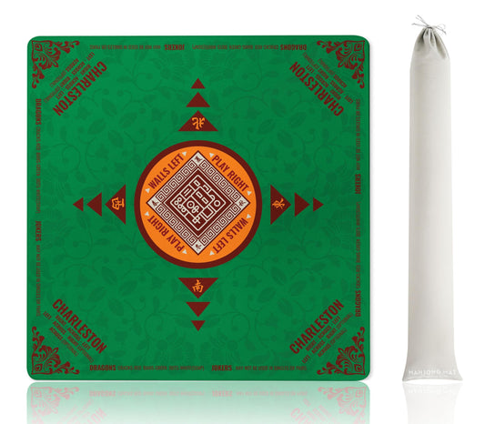 InnoBeta Mahjong Mat 33x33 non-slip back delivers stable play on any table.