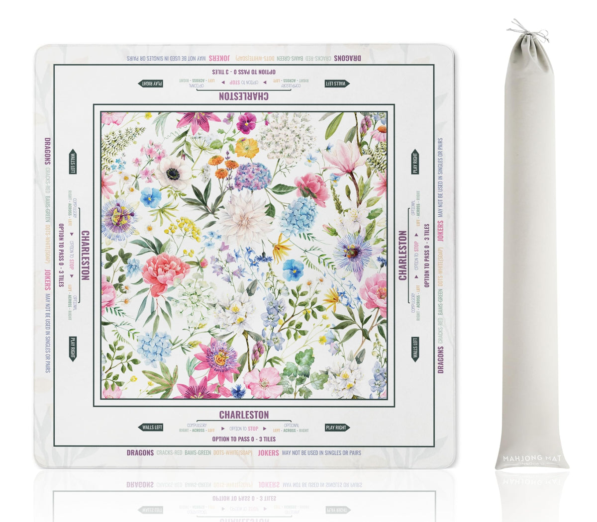 InnoBeta Mahjong Mat top surface with non-slip texture for secure tile play.