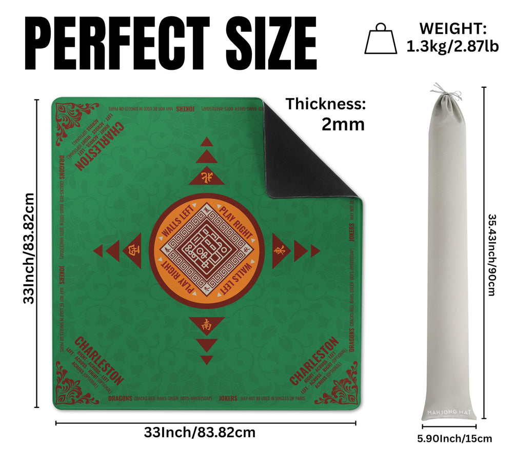InnoBeta Mahjong Mat waterproof surface supports smooth tile movement and easy cleaning.
