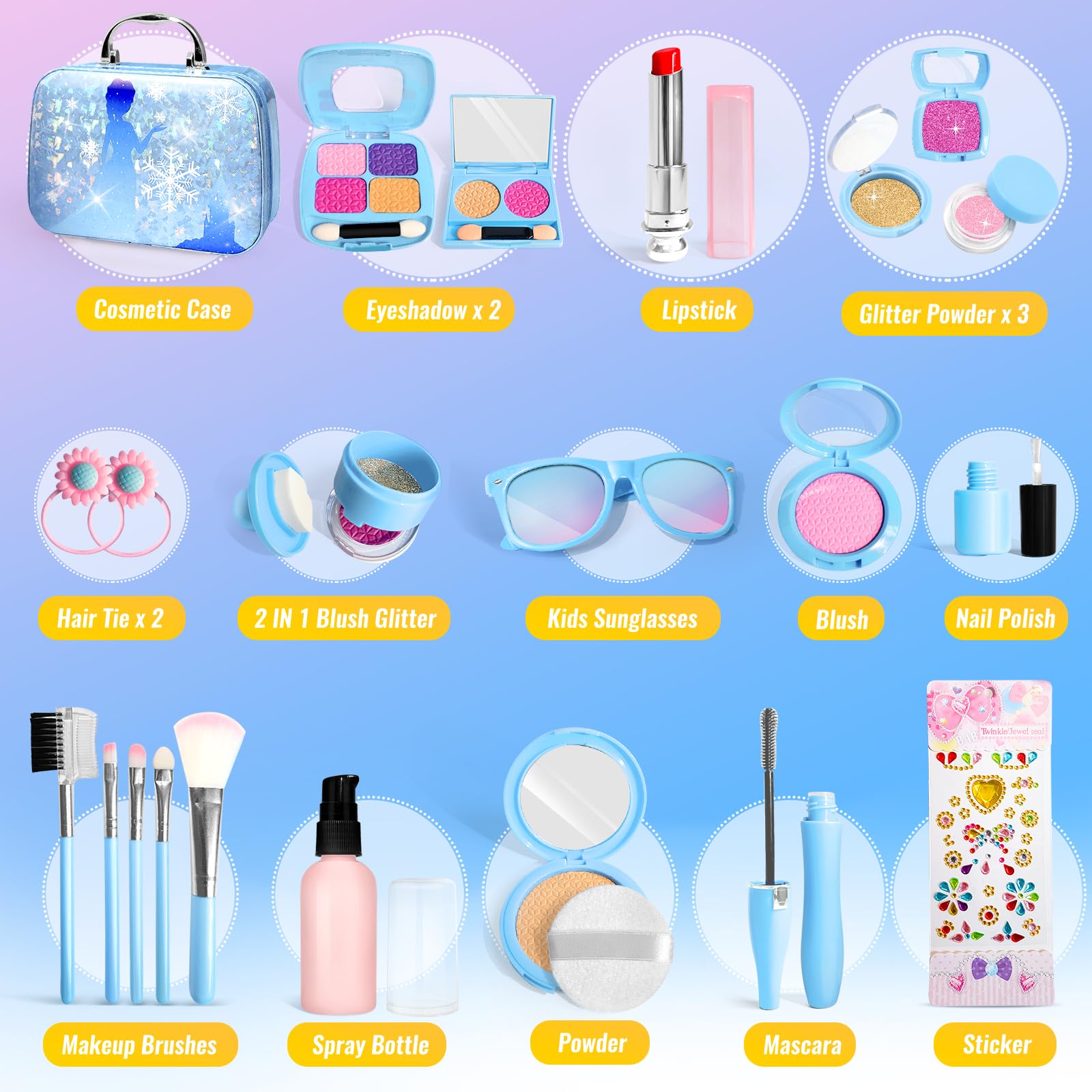 INNOCHEER blush powder gives pretend blush for role play.