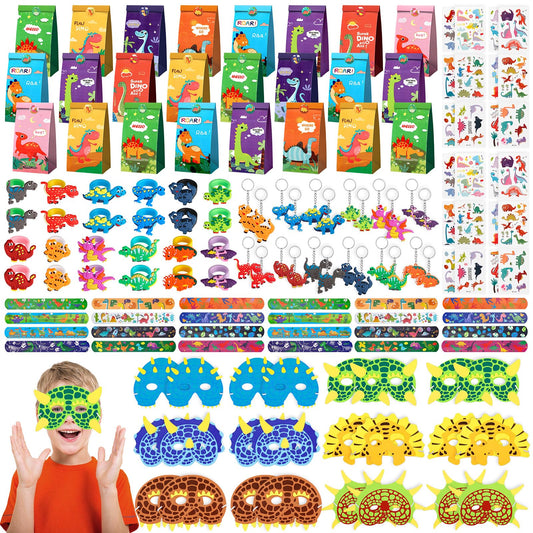 INNOCHEER dinosaur party favors full set ready for kids' birthday party play.