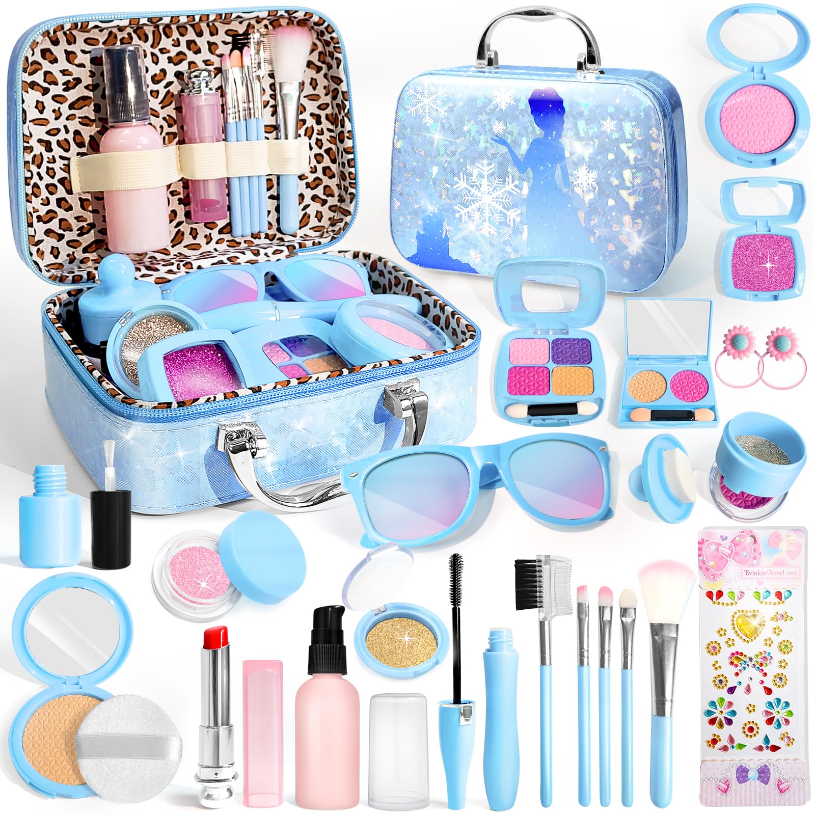 INNOCHEER frozen toy makeup case for girls, bright and durable for imaginative play.