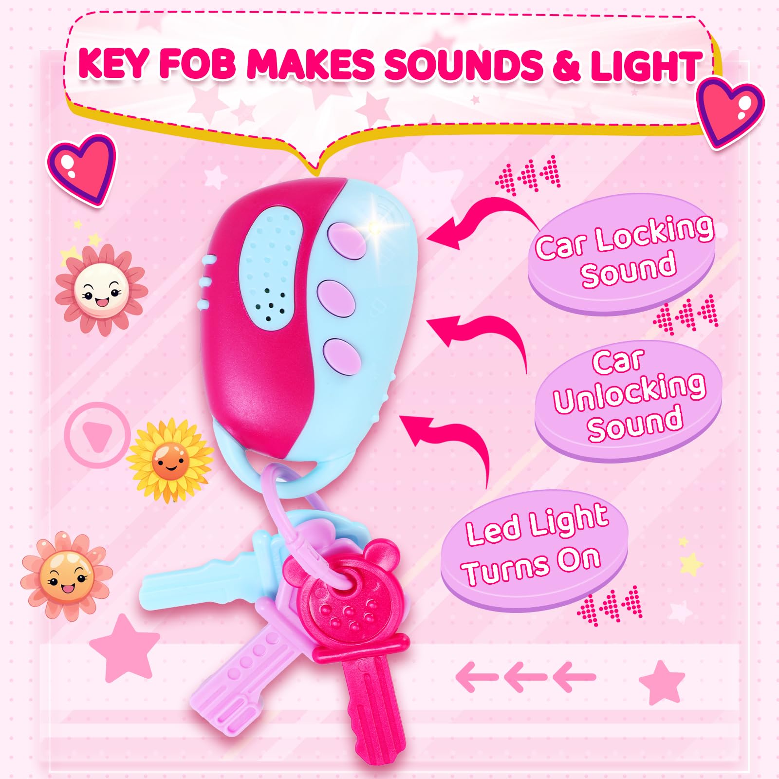 INNOCHEER toy phone with the purse to encourage pretend communication