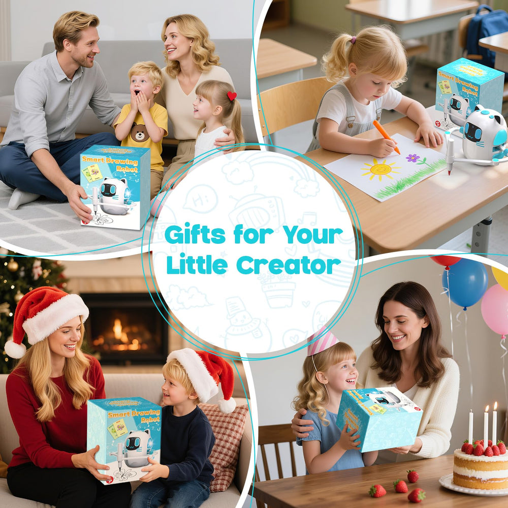 Innofans drawing robot gift-ready packaging ideal for birthdays or holidays