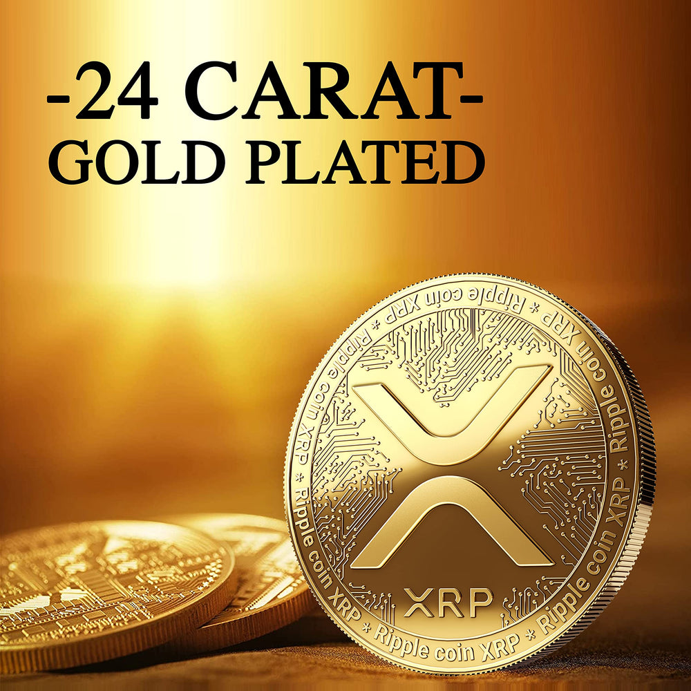 InnoGadgets XRP coin gold-plated back view highlights durability and premium feel.