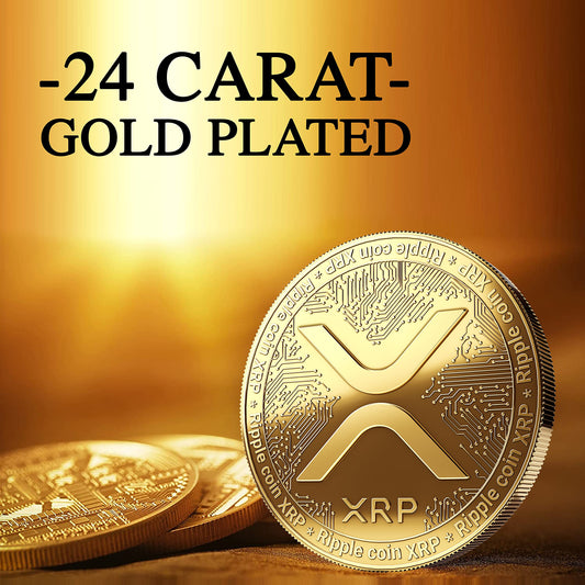 InnoGadgets XRP coin gold-plated back view highlights durability and premium feel.