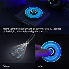 INNÔPLUS fidget spinner with removable bearing for easy maintenance.