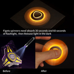 INNÔPLUS fidget spinner light-up feature enhances nighttime fun and focus.